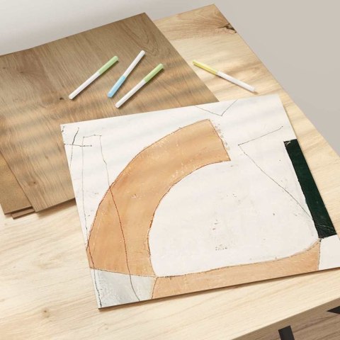 PANELE DEKORACYJNE 50 SZT. DĄB RZEMIEŚLNICZY 30X 30X 0.27CM