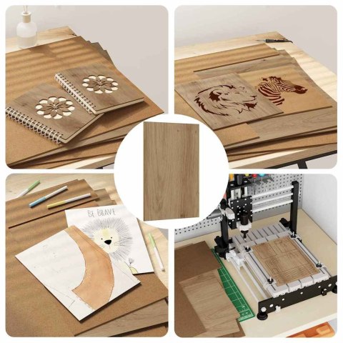 PANELE DEKORACYJNE 50 SZT. DĄB RZEMIEŚLNICZY 40X 60X 0.27CM