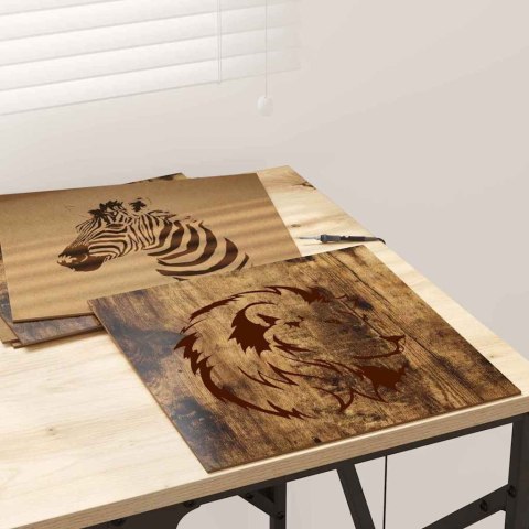 PANELE DEKORACYJNE 50 SZT. DĄB WĘDZONY 30X 30X 0.27CM