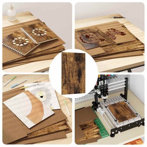 PANELE DEKORACYJNE 50 SZT. DĄB WĘDZONY 30X 42X 0,27CM