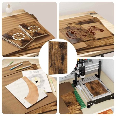 PANELE DEKORACYJNE 50 SZT. DĄB WĘDZONY 40X 60X 0.27CM