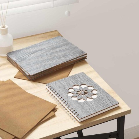 PANELE DEKORACYJNE 50 SZT. SZARY SONOMA 21X 30X 0,27CM