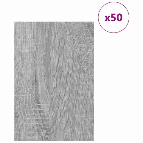 PANELE DEKORACYJNE 50 SZT. SZARY SONOMA 40X 60X 0.27CM