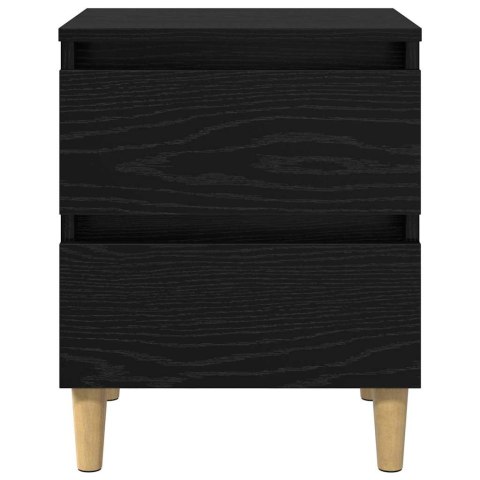 SZAFKI NA ŁÓŻKO Z SZUFLADĄ 2 PCS CZARNY DĄB 40X 35X 50CM