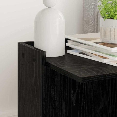 SZAFA NA KUWETĘ DLA KOTA OBUDOWA KUWETY MEBEL CZARNY DĄB 42X42X51CM STYLOWY