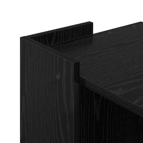 SZAFA NA KUWETĘ DLA KOTA OBUDOWA KUWETY MEBEL CZARNY DĄB 42X42X51CM STYLOWY