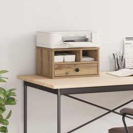 STOJAK SZAFKA REGAŁ NA DRUKARKĘ Z SZUFLADĄ DĄB RZEMIEŚLNICZY 40X 32X 24CM
