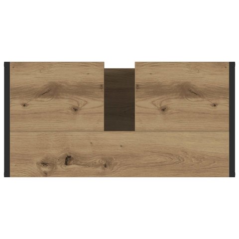 SZAFKA ŁAZIENKOWA Z DRZWIAMI DĄB RZEMIEŚLNICZY 60X 30X 60CM