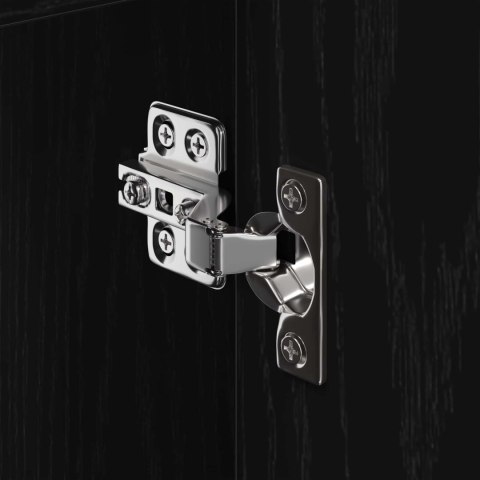 SZAFKA ŁAZIENKOWA Z PRZECHOWYWANIEM CZARNY DĄB 60X 30X 60CM