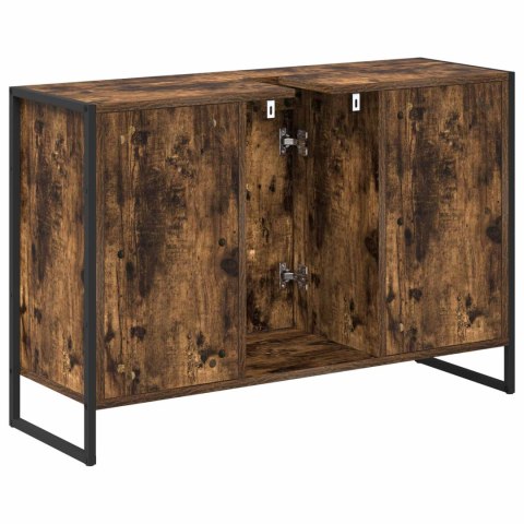 SZAFKA ŁAZIENKOWA Z PRZECHOWYWANIEM DĄB DYMNY 90X 30X 60CM