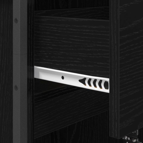 SZAFKA ŁAZIENKOWA Z SZUFLADĄ CZARNY DĄB 40X 30X 100CM