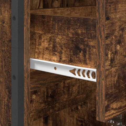 SZAFKA ŁAZIENKOWA Z SZUFLADĄ DĄB DYMNY 40X 30X 180CM