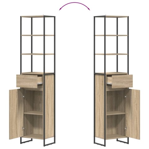 SZAFKA ŁAZIENKOWA Z SZUFLADĄ Z DRZWIAMI SONOMA 40X 30X 180CM