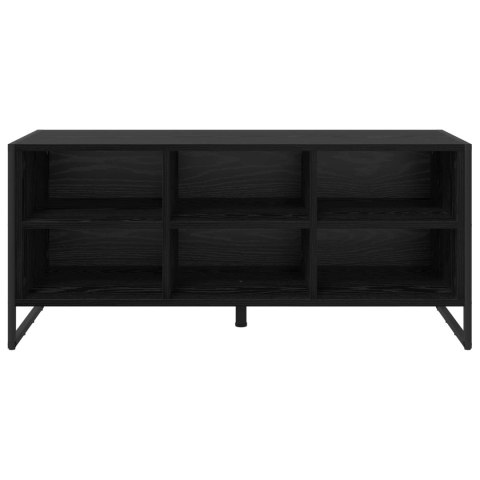 SZAFKA NA BUTY Z PRZECHOWYWANIEM CZARNY DĄB 60X 35X 44CM