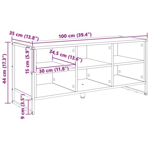 SZAFKA NA BUTY Z PRZECHOWYWANIEM CZARNY DĄB 60X 35X 44CM