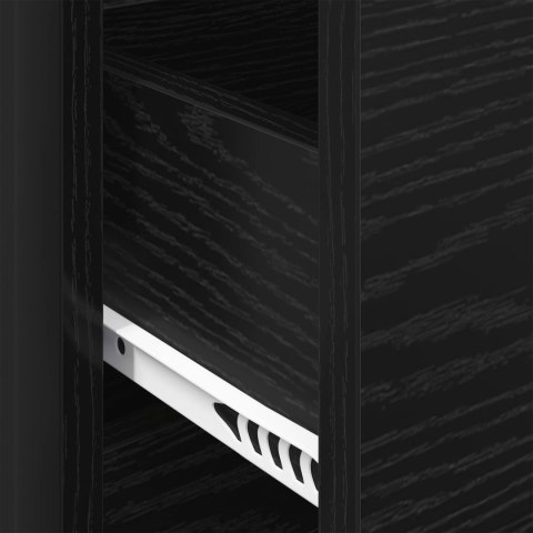 SZAFKA KOMODA CZARNY DĄB 79X36X75.5CM