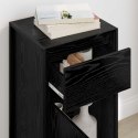 SZAFKA KOMODA CZARNY DĄB 81X36X150.5CM