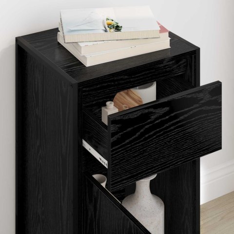 SZAFKA KOMODA CZARNY DĄB 81X36X150.5CM