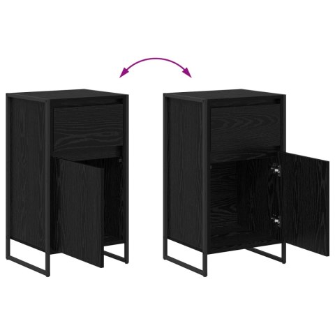 SZAFKA KOMODA CZARNY DĄB 81X36X150.5CM