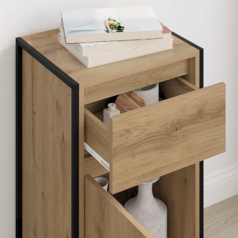 SZAFKA KOMODA Z SZUFLADĄ DĄB RZEMIEŚLNICZY 81X36X150.5CM