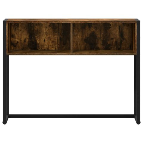 STOLIK KOŃCOWY Z PRZECHOWYWANIEM DĄB DYMNY 100X 36X 75CM