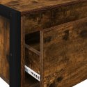 STOLIK KOŃCOWY Z SZUFLADĄ DĄB DYMNY 100X 36X 75CM
