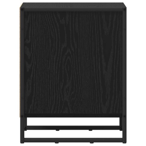 STOLIK NOCNY 2 PCS CZARNY DĄB 39.5X 30X 50CM