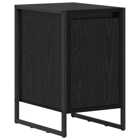 STOLIK NOCNY 2 PCS CZARNY DĄB 39,5X 30X 50CM