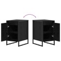 STOLIK NOCNY 2 PCS CZARNY DĄB 39,5X 30X 50CM