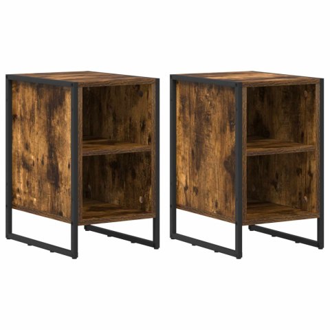 STOLIK NOCNY 2 PCS DĄB DYMNY 39.5X 30X 50CM