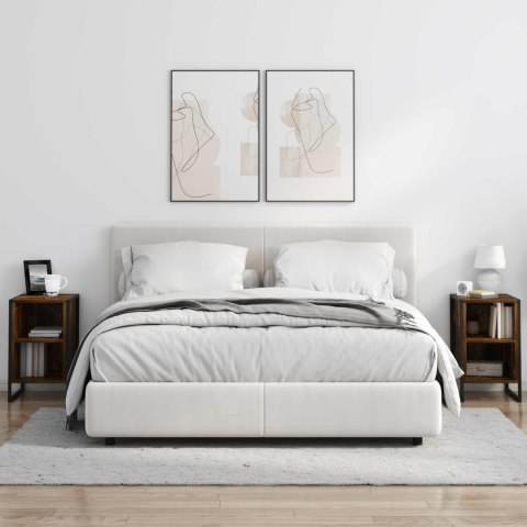 STOLIK NOCNY 2 PCS DĄB DYMNY 39.5X 30X 50CM