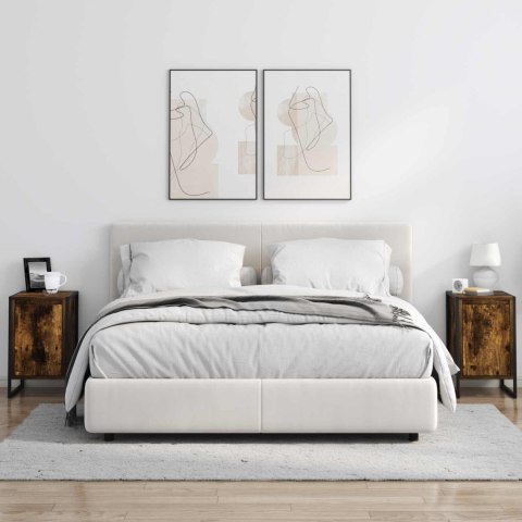 STOLIK NOCNY 2 PCS DĄB DYMNY 39,5X 30X 50CM