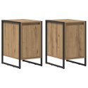 STOLIK NOCNY 2 PCS DĄB RZEMIEŚLNICZY 39,5X 30X 50CM