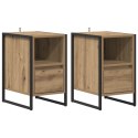 STOLIK NOCNY 2 PCS DĄB RZEMIEŚLNICZY 39,5X 30X 50CM