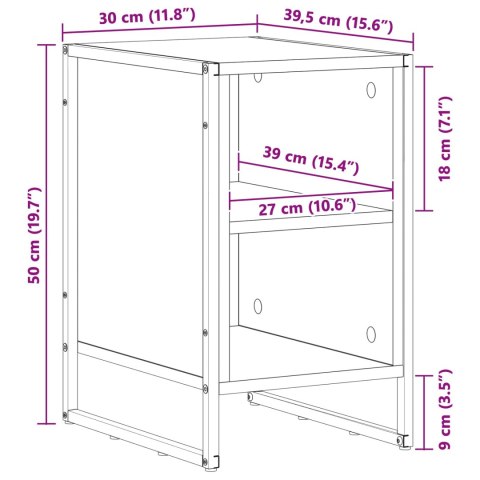 STOLIK NOCNY SONOMA 39.5X 30X 50CM