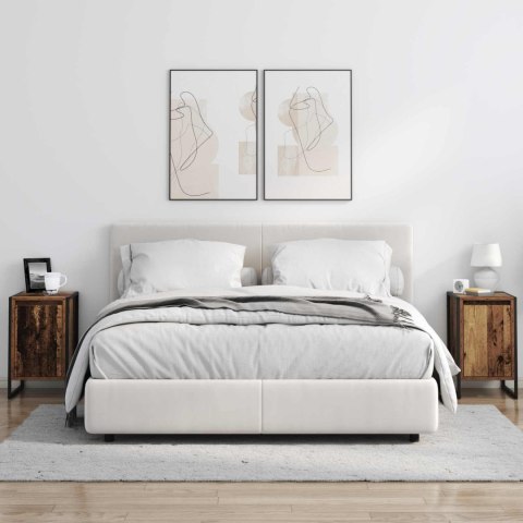 STOLIK NOCNY STARE DREWNO 39,5X 30X 50CM