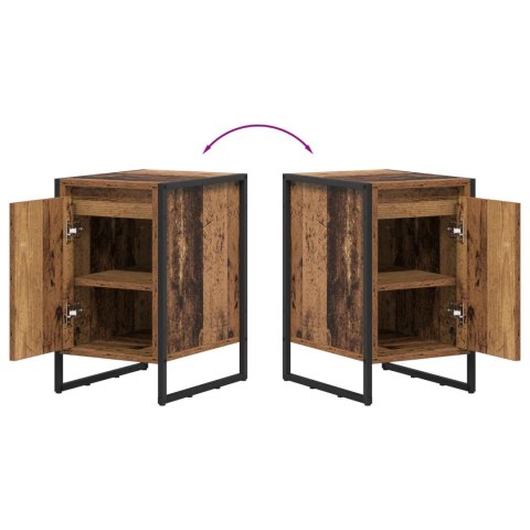 STOLIK NOCNY STARE DREWNO 39,5X 30X 50CM