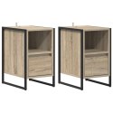 STOLIK NOCNY Z SZUFLADĄ 2 PCS SONOMA 39,5X 30X 50CM