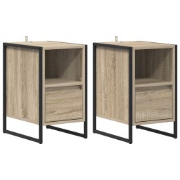 STOLIK NOCNY Z SZUFLADĄ 2 PCS SONOMA 39,5X 30X 50CM