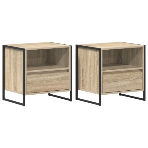 STOLIK NOCNY Z SZUFLADĄ 2 PCS SONOMA 50X 39,5X 50CM