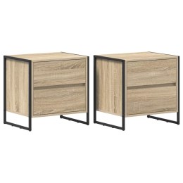 STOLIK NOCNY Z SZUFLADĄ 2 PCS SONOMA 50X 39.5X 50CM