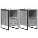 STOLIK NOCNY Z SZUFLADĄ 2 PCS SZARY SONOMA 39,5X 30X 50CM