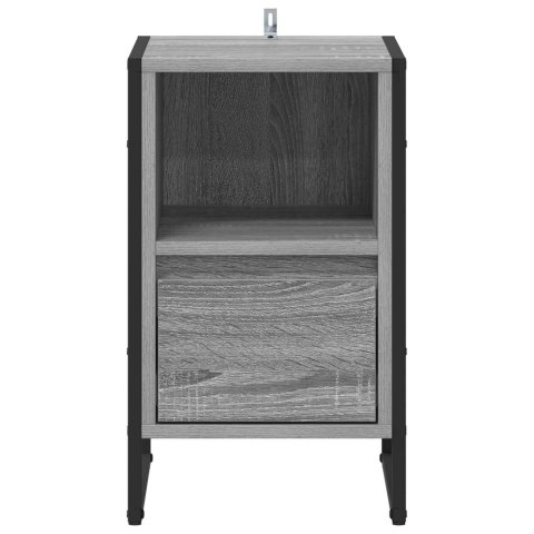 STOLIK NOCNY Z SZUFLADĄ 2 PCS SZARY SONOMA 39,5X 30X 50CM