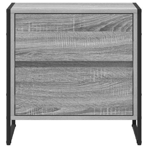 STOLIK NOCNY Z SZUFLADĄ 2 PCS SZARY SONOMA 50X 39.5X 50CM