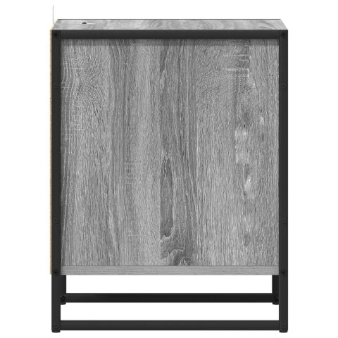 STOLIK NOCNY Z SZUFLADĄ SZARY SONOMA 39,5X 30X 50CM