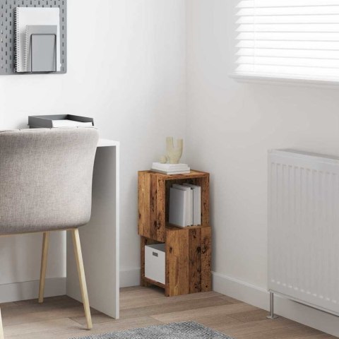 SZAFKA NAROŻNA STARE DREWNO 25,5X25X55CM