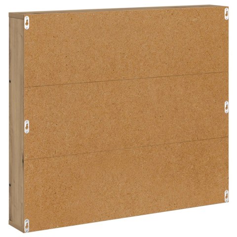 REGAŁ NA GAZETY Z PÓŁKĄ 2 SZT. DĄB RZEMIEŚLNICZY 80X 12X 70CM