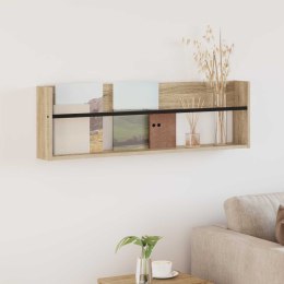 REGAŁ NA GAZETY Z PÓŁKĄ DĄB SONOMA 100X 12X 30CM