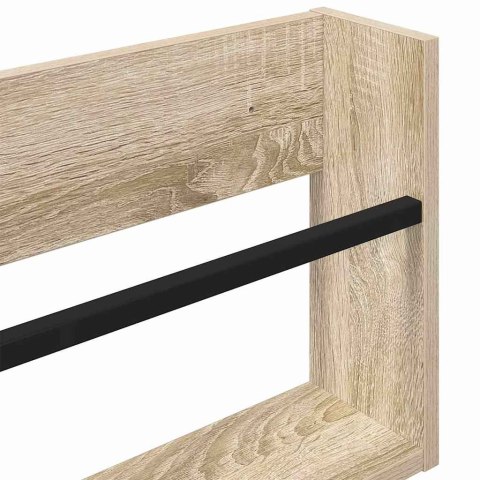 REGAŁ NA GAZETY Z PÓŁKĄ DĄB SONOMA 60X 12X 30CM