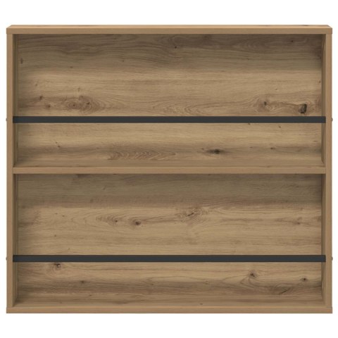 REGAŁ NA GAZETY Z PÓŁKĄ DĄB RZEMIEŚLNICZY 80X 12X 70CM